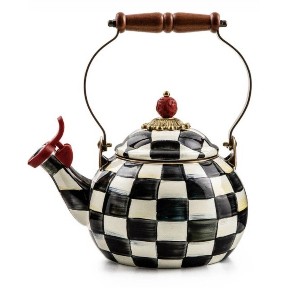 Courtly Check Whistling Tea Kettle - New Without Original Box *See Details*